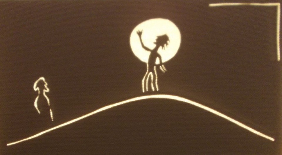 Series of shadows for an adaptation of the tale 
